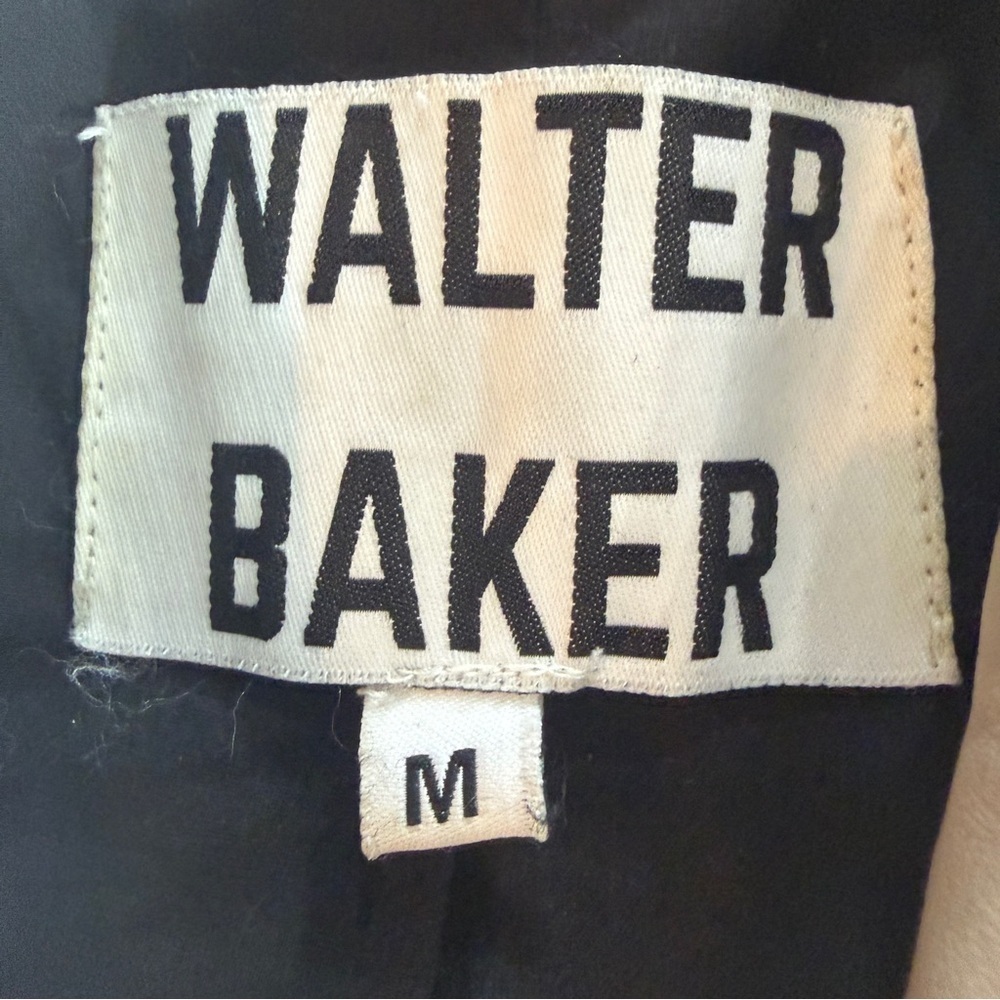 Walter Baker Cream Leather Moto Jacket Sz M - Picture 4 of 13